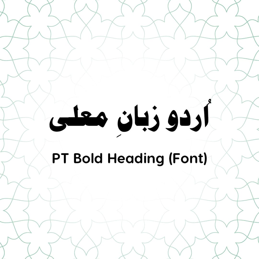 PT Bold Heading
