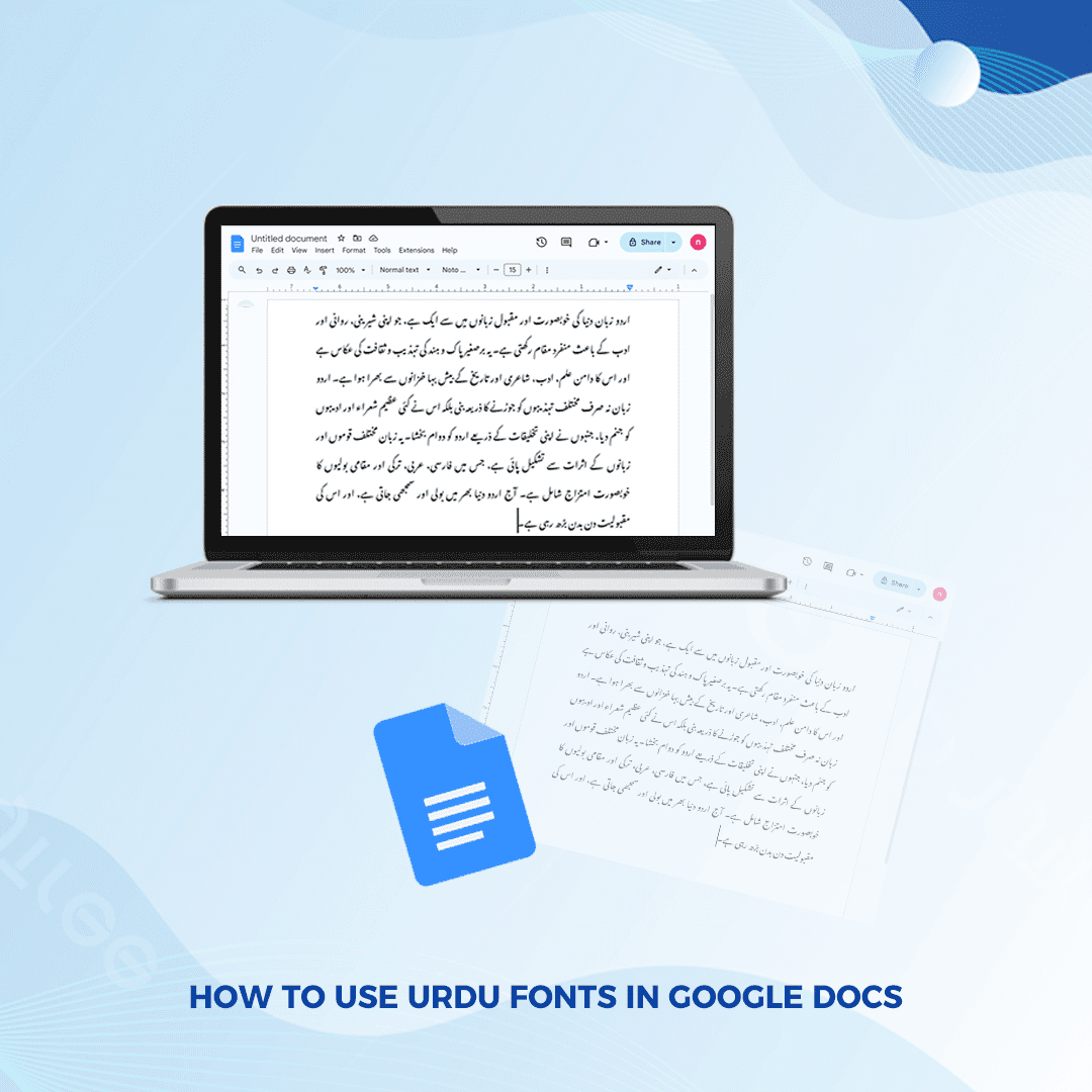 How to Use Urdu Fonts in Google Docs